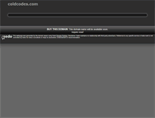 Tablet Screenshot of coldcodes.com